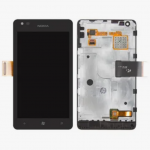 Дисплей для Nokia Lumia 900 в сборе с тачскрином рамкой black (черный) - Оригинал