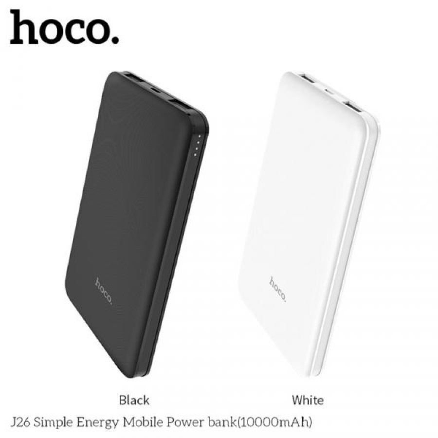 Внешний Аккумулятор (Power Bank) Hoco J26 10000 mAh (5,0V - 2A, 2USB)  Черный от 785 рублей - купить в г.Екатеринбург | Axmobi