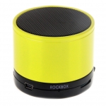Акустика портативная RockBox Round (glossy yellow) FM/bluetooth/microSD