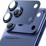 Металическая защитная накладка с глазками камер iPhone 17 Pro Синий