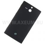 Корпус для Sony ST25i (Xperia U) (задняя крышка) Черный
